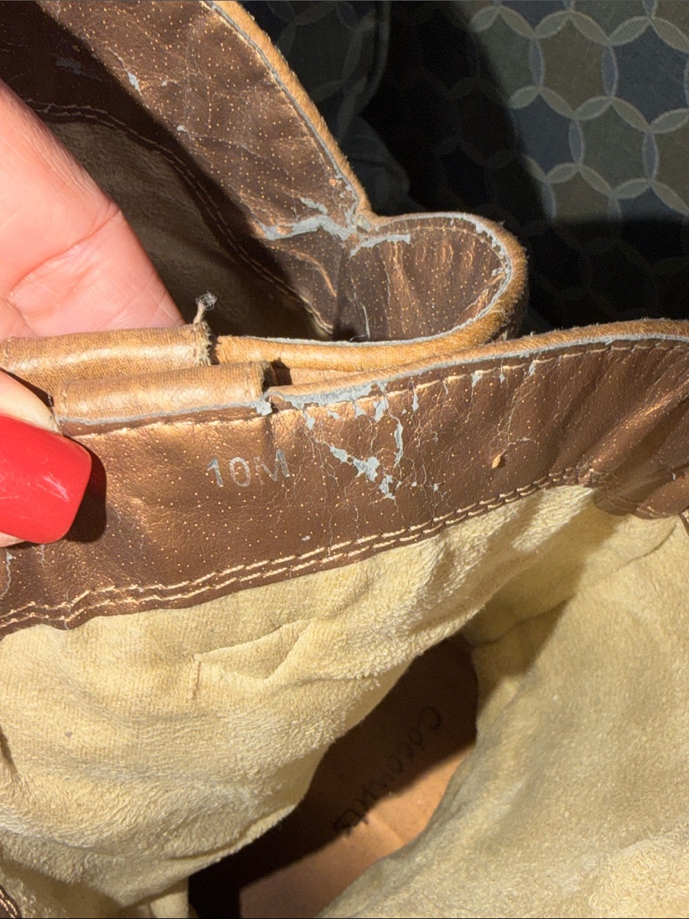 Women’s 10M Tan Embroidered Western Cowgirl Boots - Picture 8 of 10